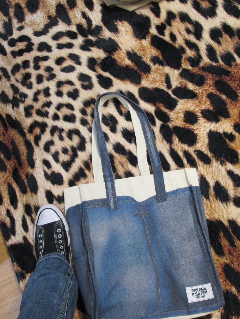 JEAN Paul Gaultier Jean hobo bag beach,laptop, make up